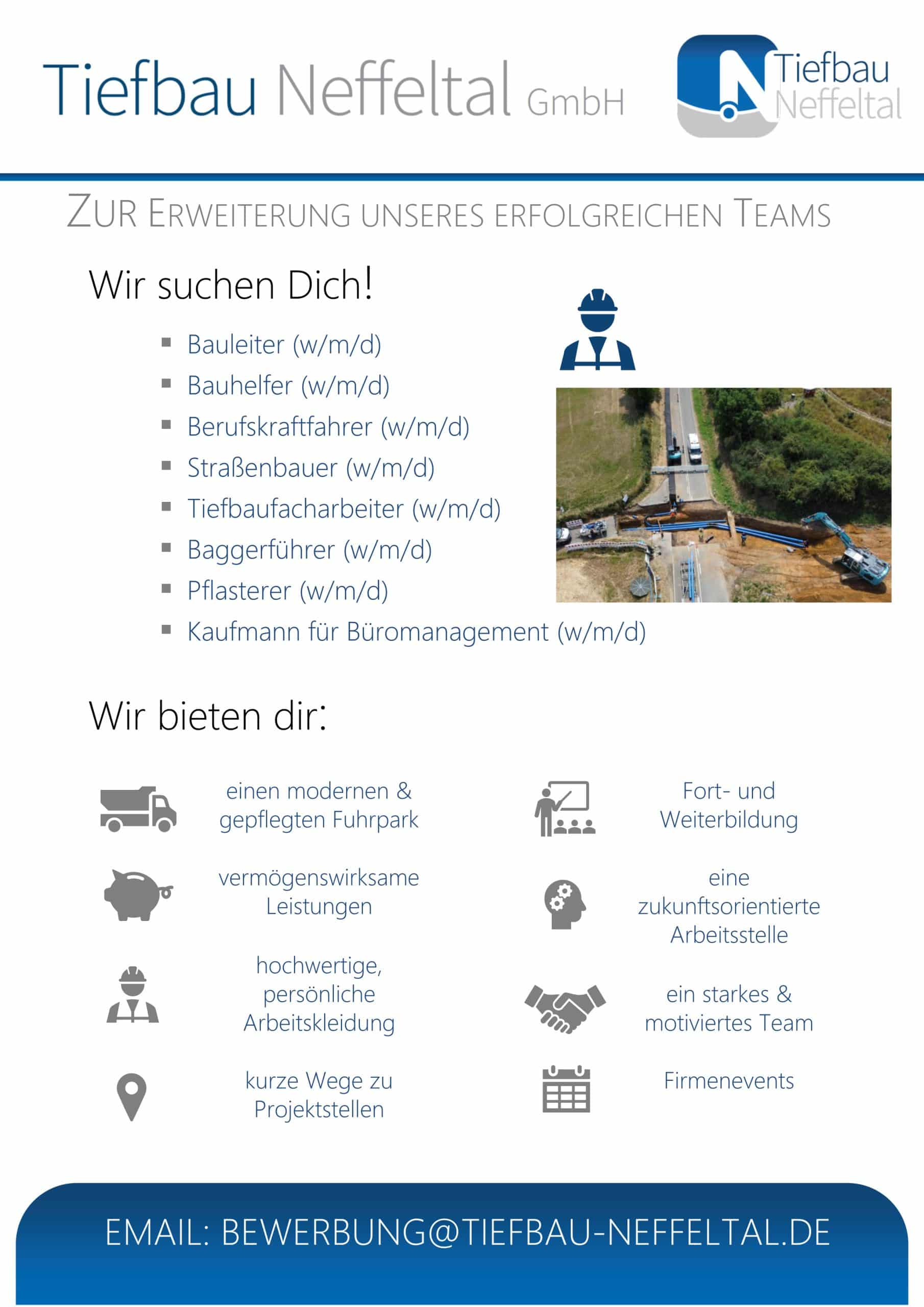 Wir Suchen Dich Tiefbau Neffeltal GmbH Ab
